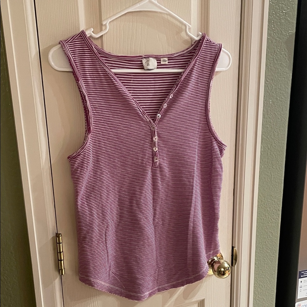 Striped Sleeveless Top